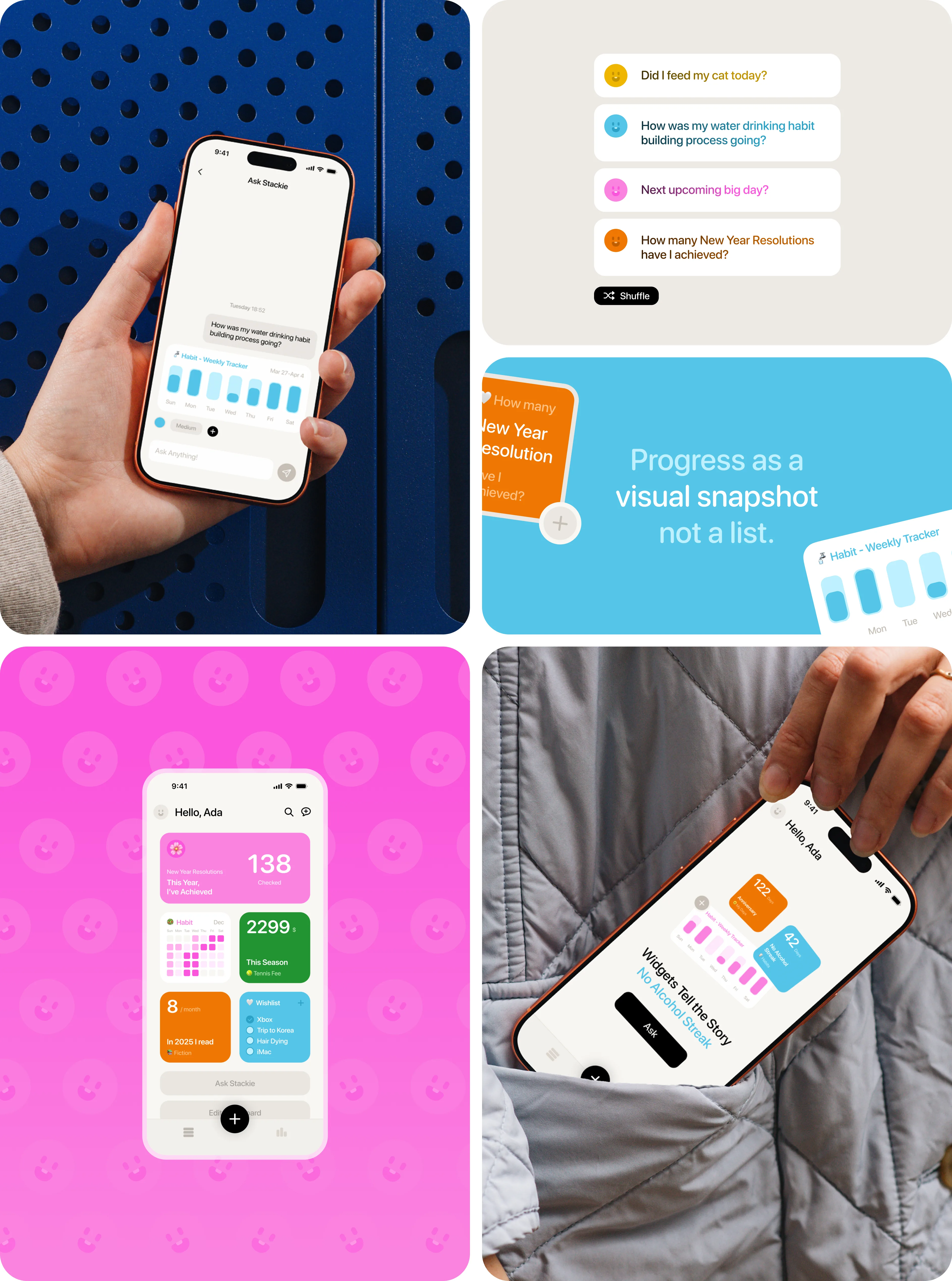Stackie widget system